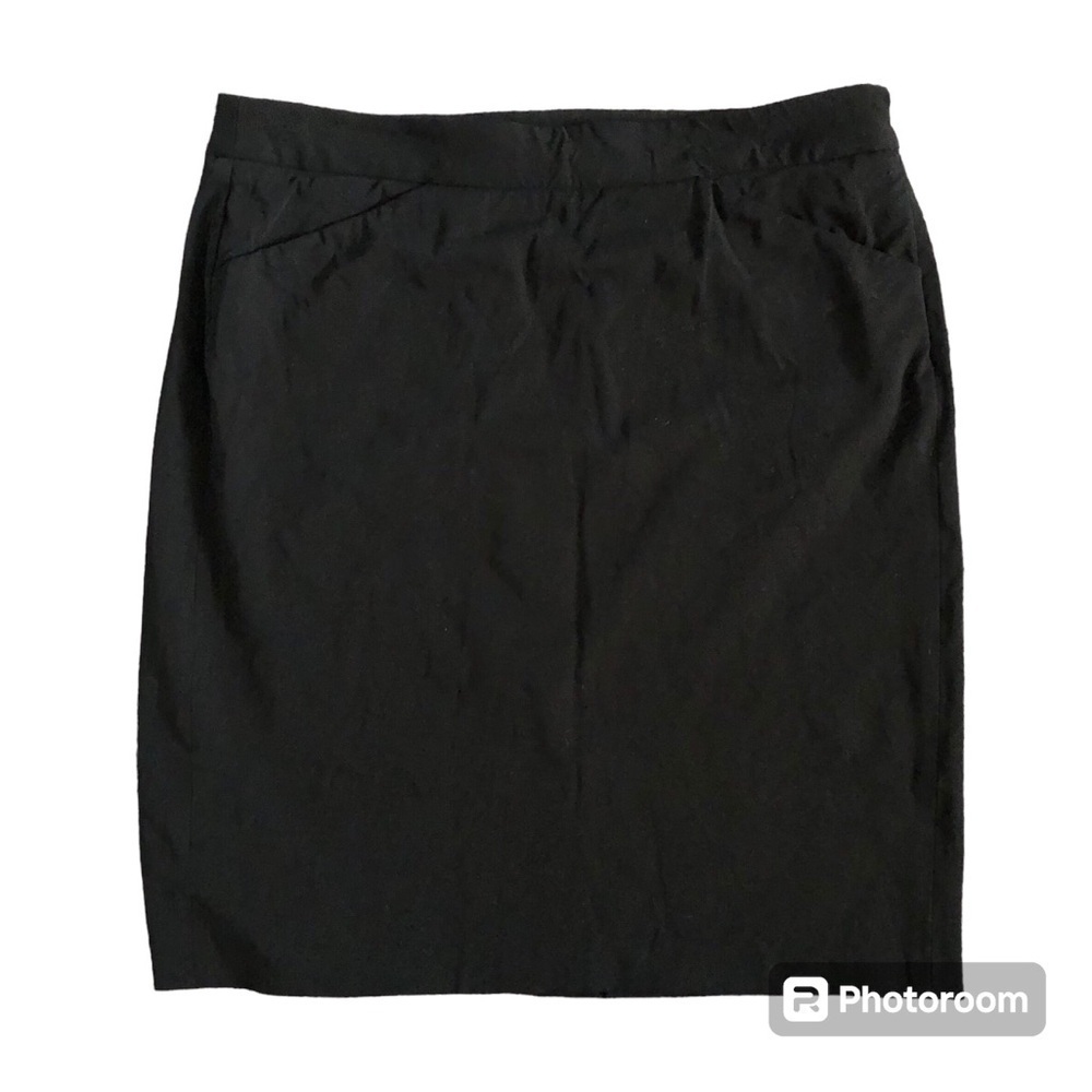 Theory black mini pencil skirt size 8
